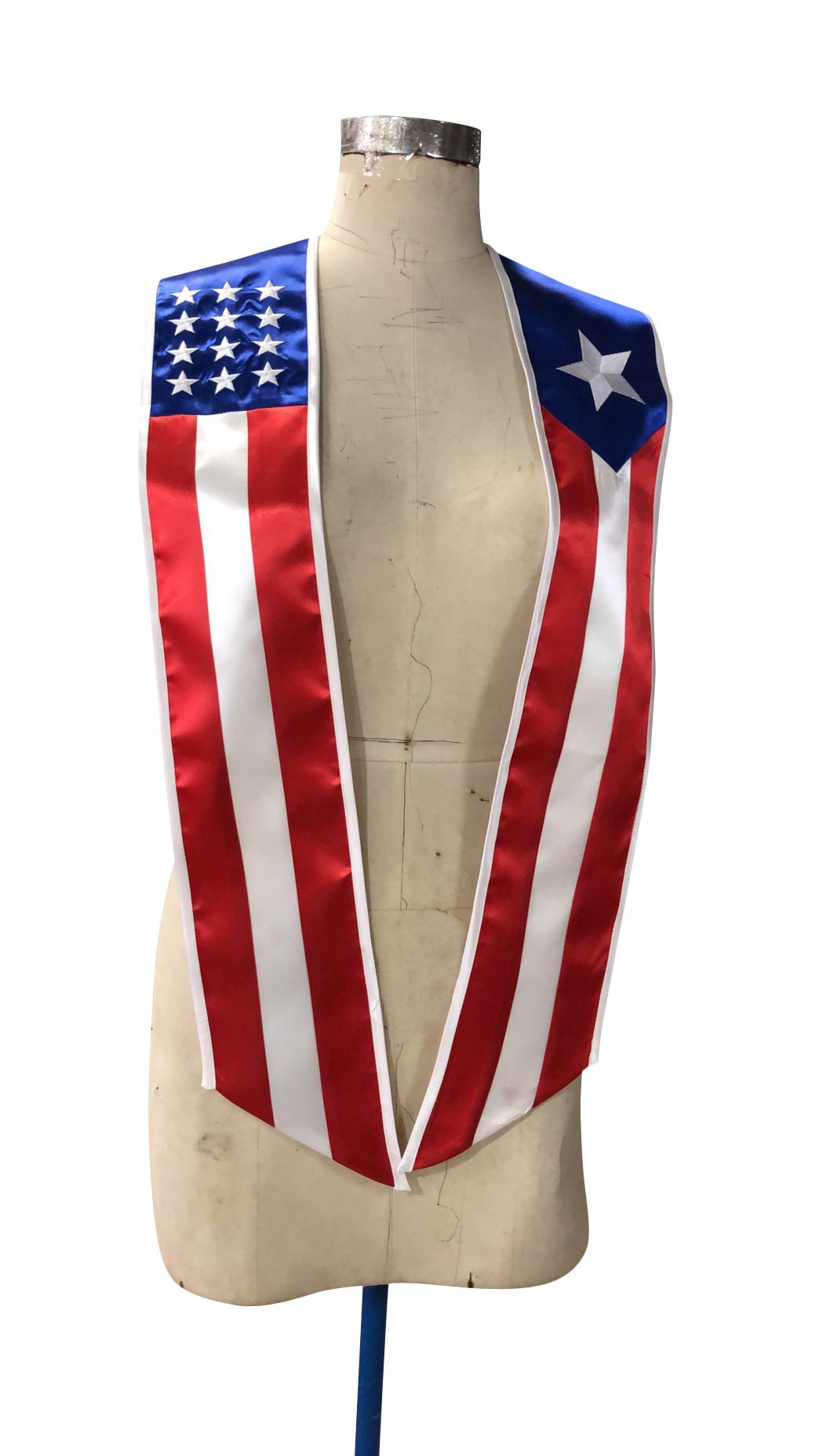 Puerto Rican Graduation Stole With Embroidered Emblems - Etsy