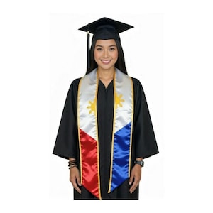 Philippines Graduation Stole Filipino Graduation Sash Class of 2026 Graduation Day Gift Adult Unisex