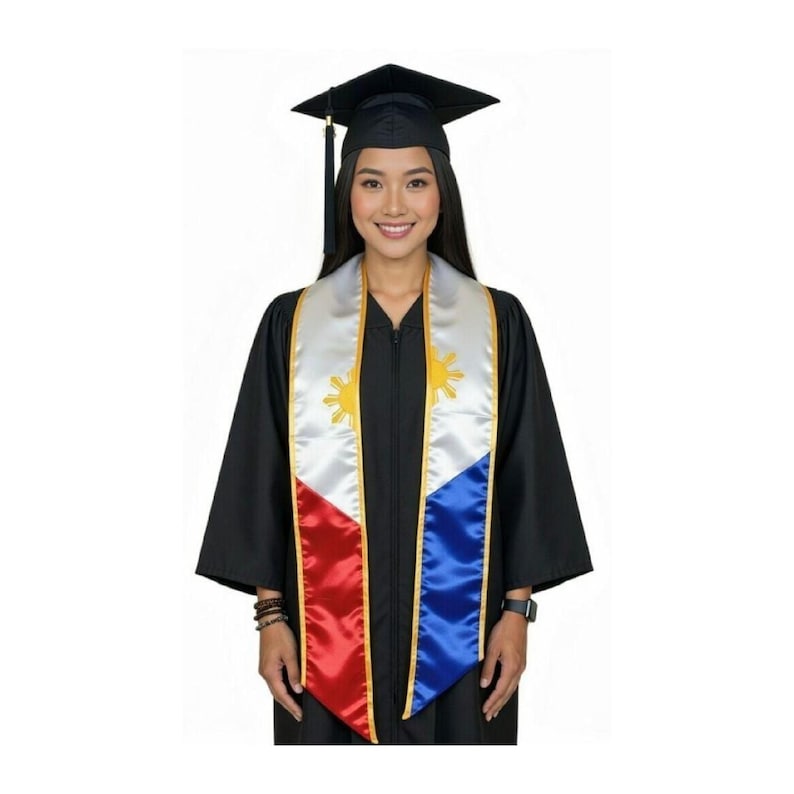 Philippines Graduation Stole Filipino Graduation Sash Class of 2026 Graduation Day Gift Adult Unisex