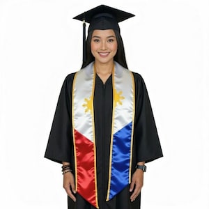 Philippines Graduation Stole Filipino Graduation Sash Class of 2026 Graduation Day Gift Adult Unisex