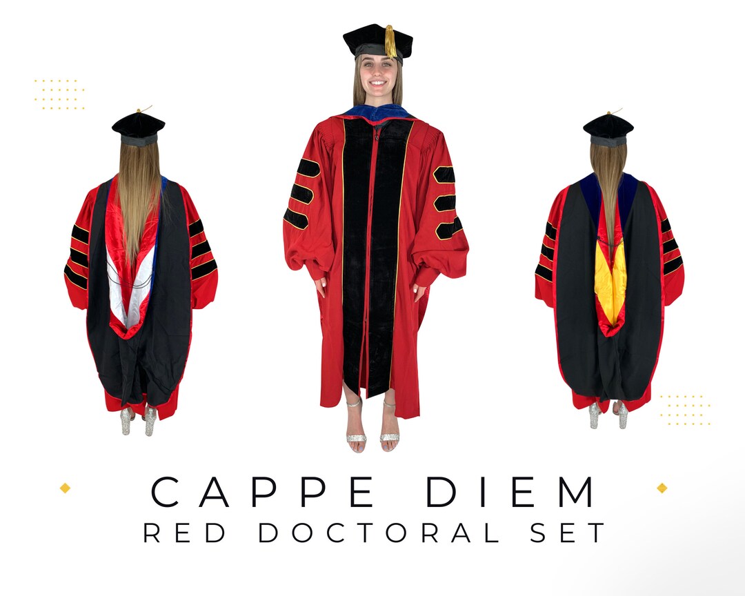 Master Graduation Hood For Nursing, Social Work, MBA - Apricot Salmon Peacock Academic Regalia