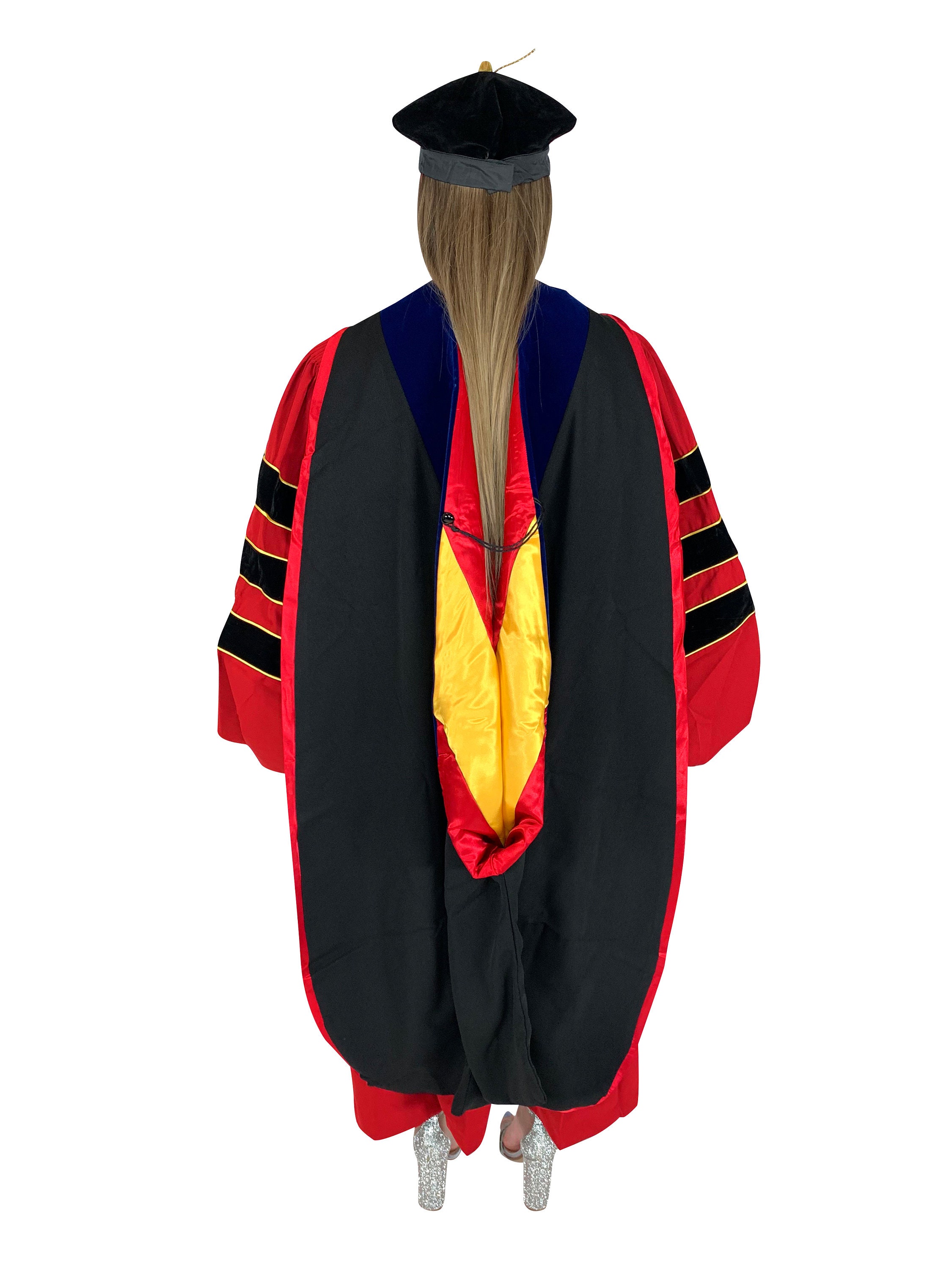 graduation dress for phd University of Maryland Doctoral Gown, Tam & Hood Package 57 (6'0
