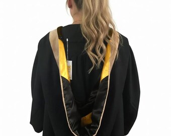 Masters Cap & Gown, Hood Graduation Complete Regalia Set | Cappe Diem Deluxe Package for Students, Faculty, and Graduates Masters Cap & Gown, Hood Graduation Complete Regalia Set | Cappe Diem Deluxe Package for Students, Faculty, and Graduates