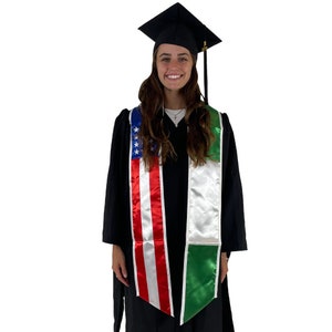 Nigeria Graduation Stole | Nigerian American University Graduation Sash ...