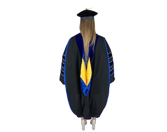 Capucha de graduación doctoral / Indumentaria académica para estudiantes de doctorado, profesores y personal docente en la graduación universitaria