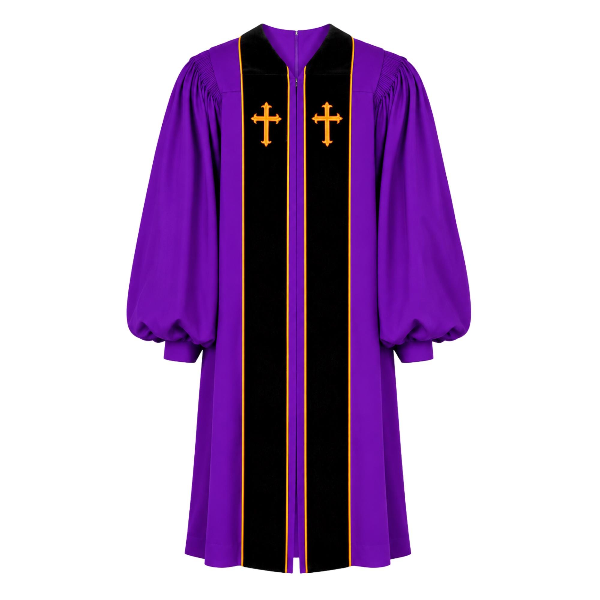 Vestments Robe Doctor of Divinity Clergy Robe | Pastor Pulpit Robe, Minister Vestment ...