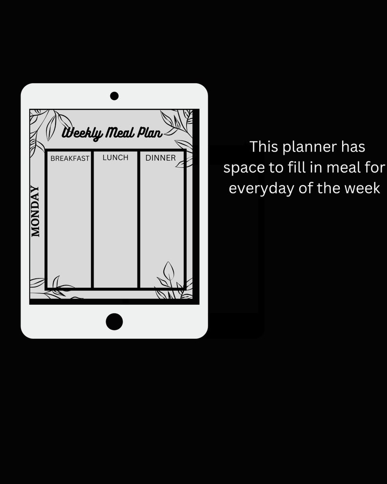 Printable Meal Planning Template - Etsy