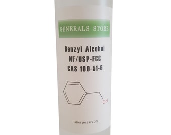 Agente bacteriostático solvente de grado USP de alcohol bencílico Pureza alta 16 oz