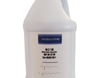 100% PURE MCT Oil HUGE 128oz (Raise Ketones High Faster C8 & C10 MCTs usp/nf/fcc