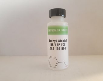 Agente bacteriostático solvente de grado USP de alcohol bencílico Pureza alta 2 oz