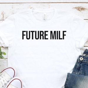 Future Milf Y2K Shirt Y2K Baby Tee Y2K Crop Top Tee Funny Y2K T-shirt Gift for Her Y2K Crop T-Shirt Y2K Crop Top Funny Baby Tee Toddler Tee