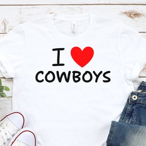 I Love Cowboys Y2K Shirt Y2K Baby Tee Y2K Crop Top Tee Funny Y2K T-shirt Gift for Her Y2K Crop T-Shirt Y2K Crop Top Funny Baby Tee