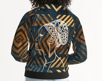 BOMBER JACKET WOMEN - Womens Bomber Jacket - Light Jacket Women - Fall Jacket For Women - Ethnic Ladies Jacket - Bomberjacke Damen