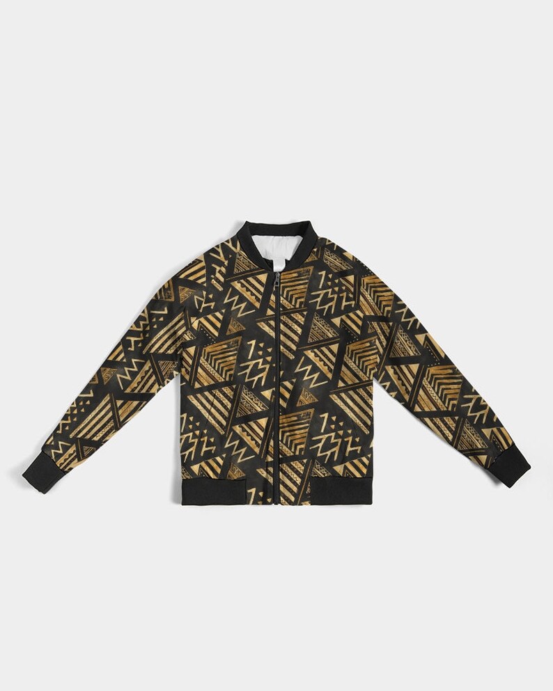 BOMBER JACKET WOMEN - Tribal Womens Light Bomber Jacket - Fall Jacket For Women - African Jacket - Africa Jacket - Bomberjacke Afrikanisch image 6