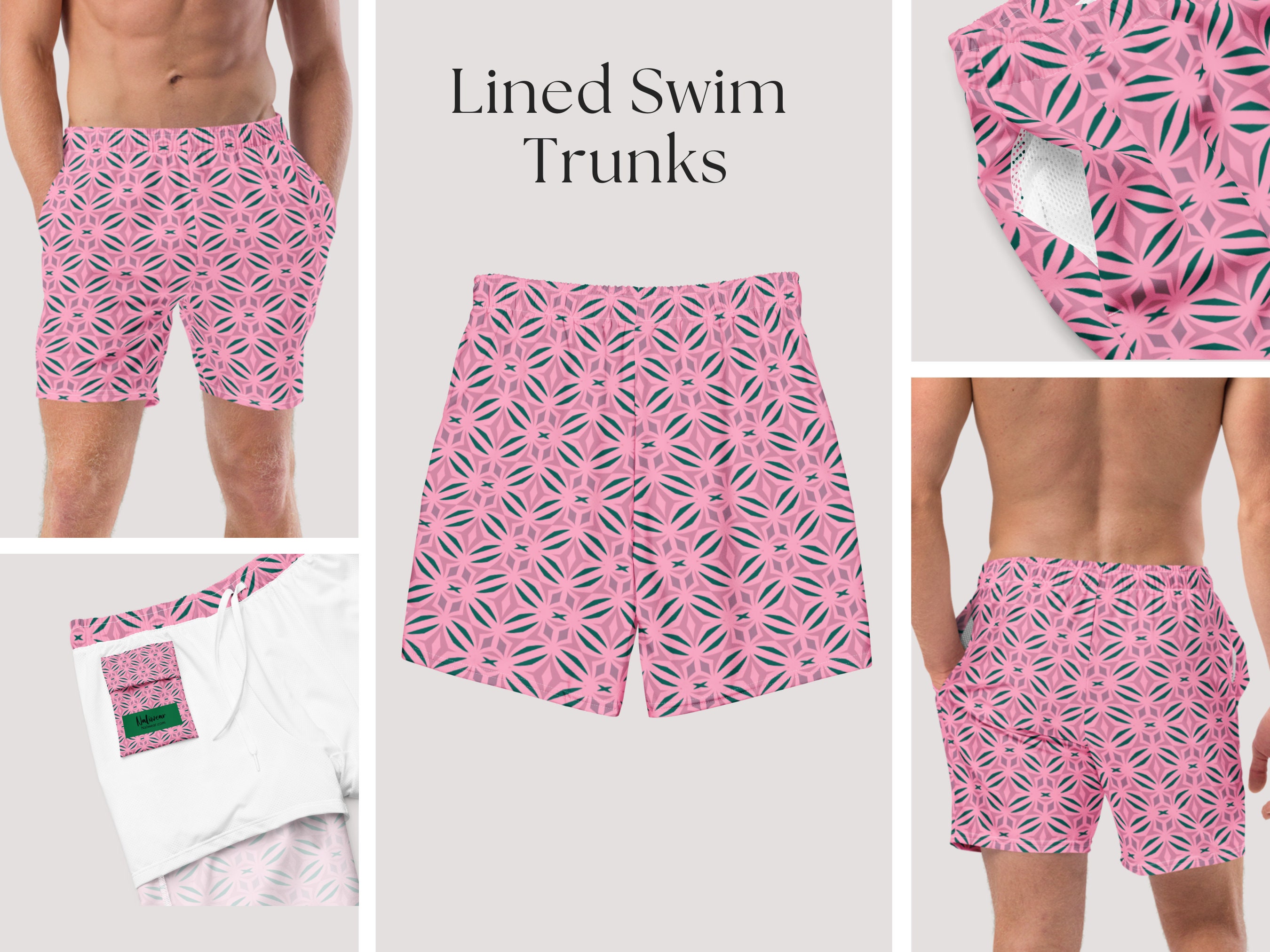MATCHING SWIMSUITS for Couples Pink Couples Swimwear Set His and Hers Matching Bathing Suits