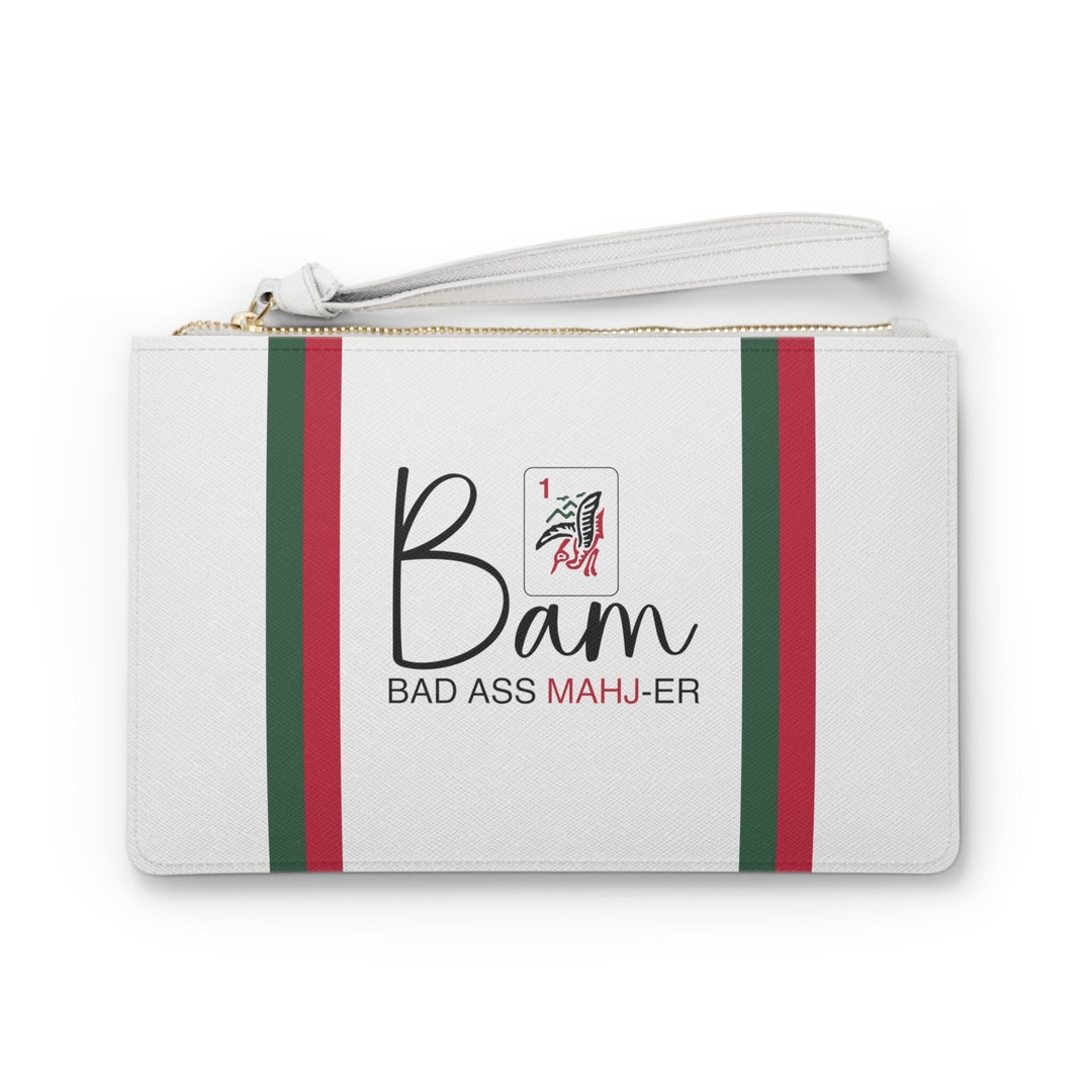Mahjong Card Clutch: Teal - Large Size main image 0