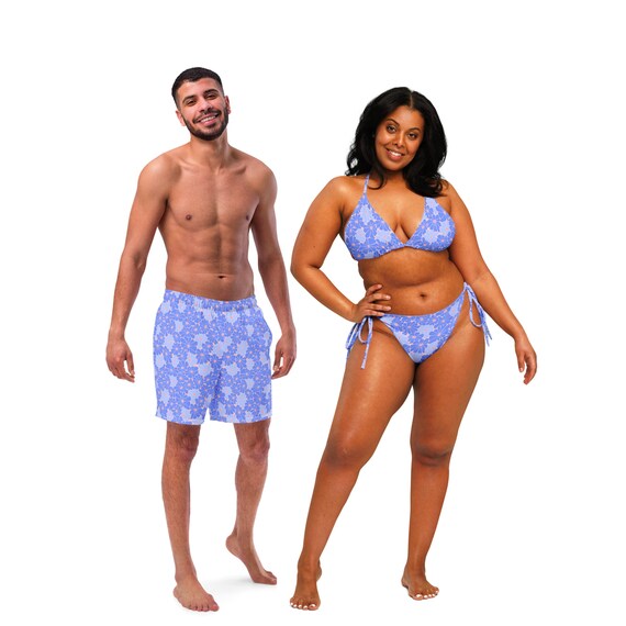 light blue bathing suit top
