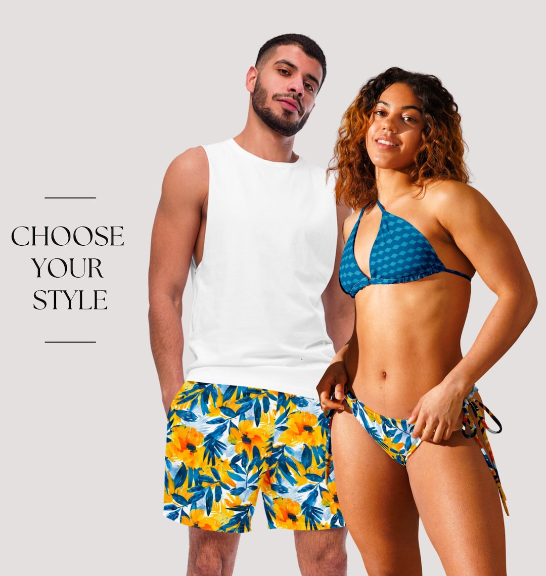 Matching Swimsuits For Couples Tropical Couples Swimwear Set His And matching-swimsuits-for-couples-tropical-couples-swimwear-set-his-and