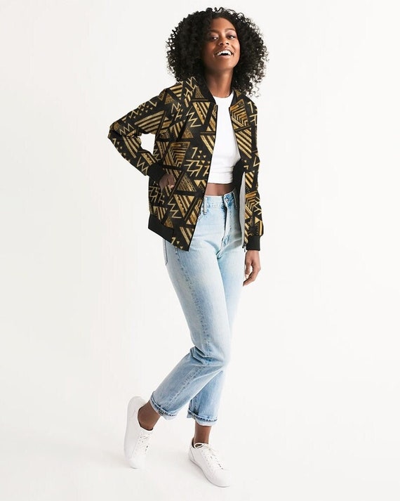 BOMBER JACKET WOMEN - Tribal Womens Light Bomber Jacket - Fall Jacket For Women - African Jacket - Africa Jacket - Bomberjacke Afrikanisch