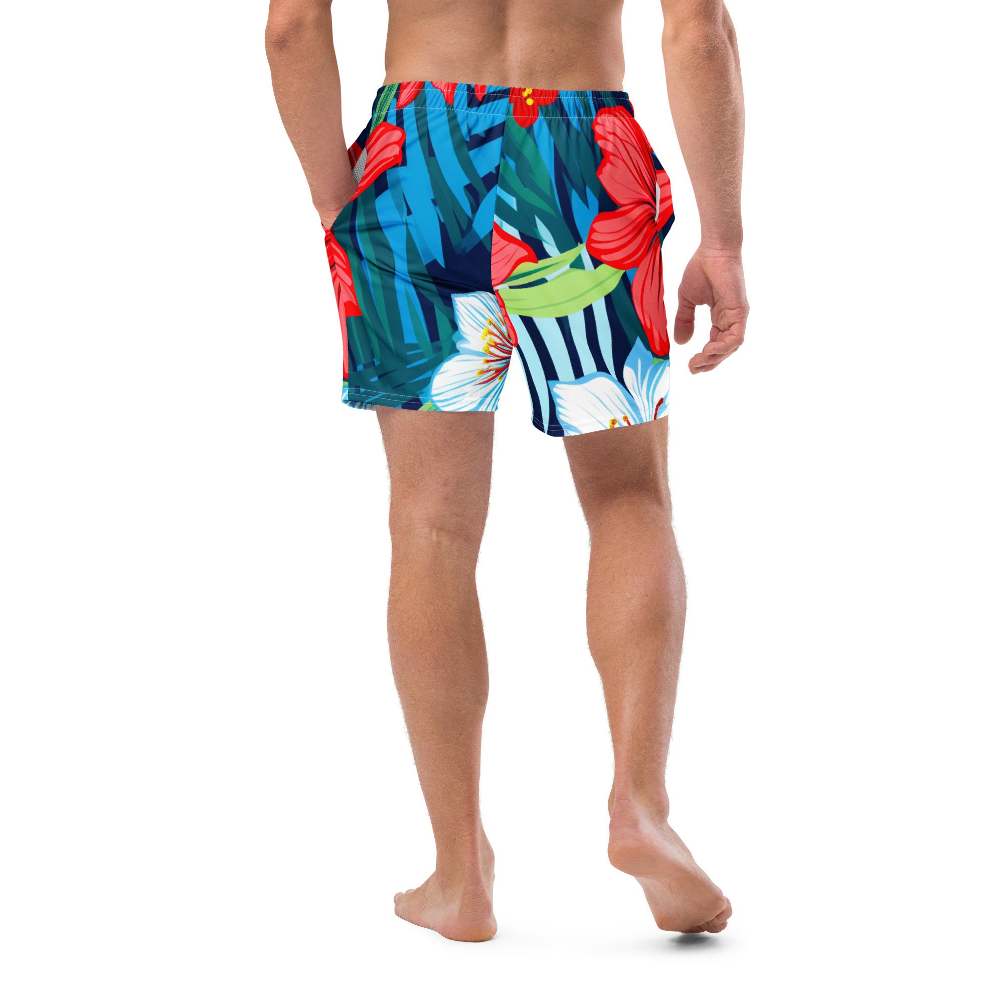 Matching Swimsuits for Couples His and Hers Floral Tropical Swimwear Sexy One Piece Bathing Suit