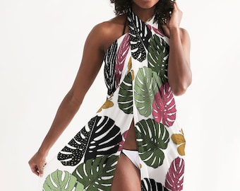 COPERTURA COSTUME DA BAGNO TROPICALE per donna - Copricostume Sarong - Copricostume bikini - Copricostume velato - Copricostume da spiaggia