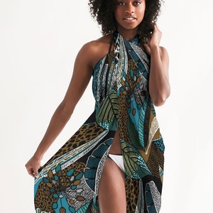 apt 9 wrap dress APT. 9 Black/Blue/Red Striped Wrap Midi Dress – Recycled Threads