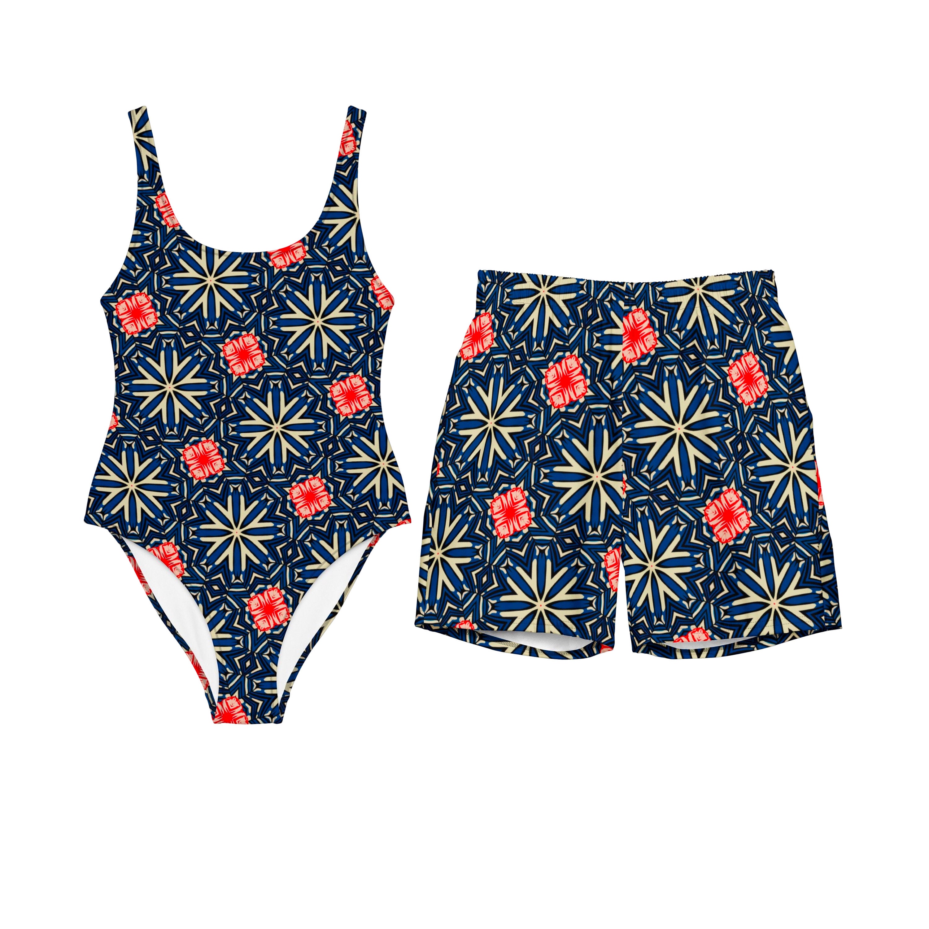 His and Hers Matching Swimsuits for Couples Matching Swimwear for Couples Bathing Suit Set