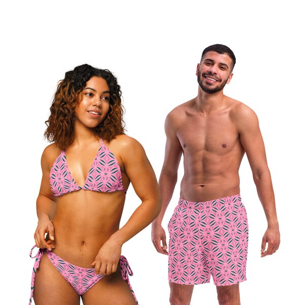 Matching Swimsuits for Couples Etsy