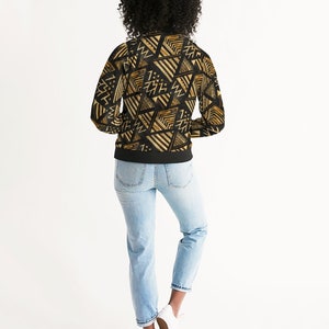 BOMBER JACKET WOMEN - Tribal Womens Light Bomber Jacket - Fall Jacket For Women - African Jacket - Africa Jacket - Bomberjacke Afrikanisch image 3