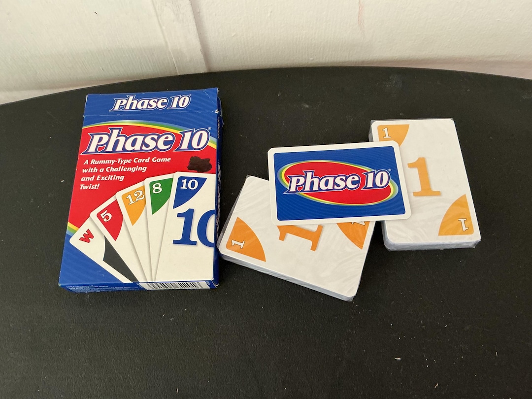 Phase 10 Card Game - Etsy