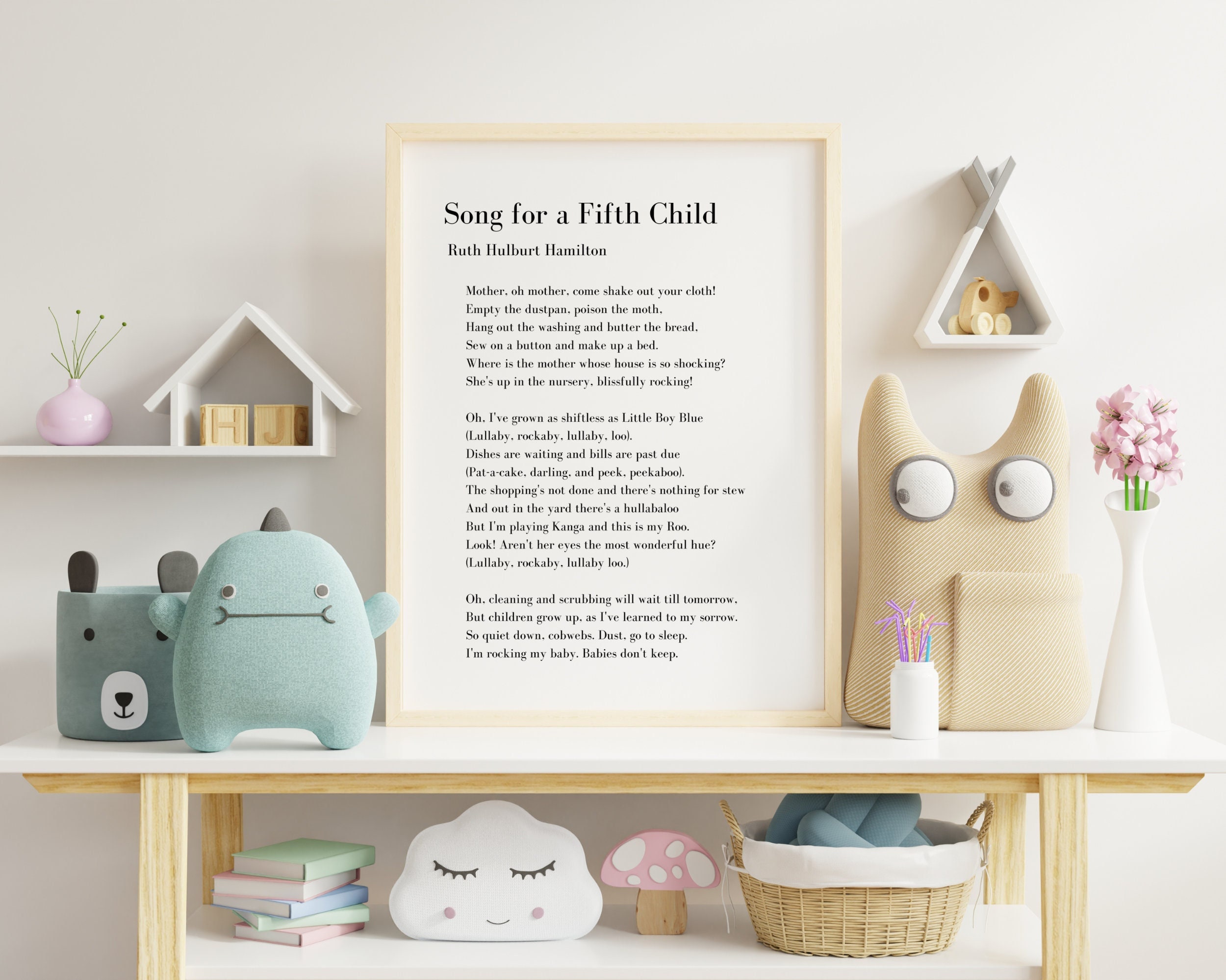 Song for a Fifth Child (babies Don't Keep) by Ruth Hulburt Hamilton -  Digital Print, Motherhood Quote, Mother's Day Poem Printable - Etsy, image size:2500x2000