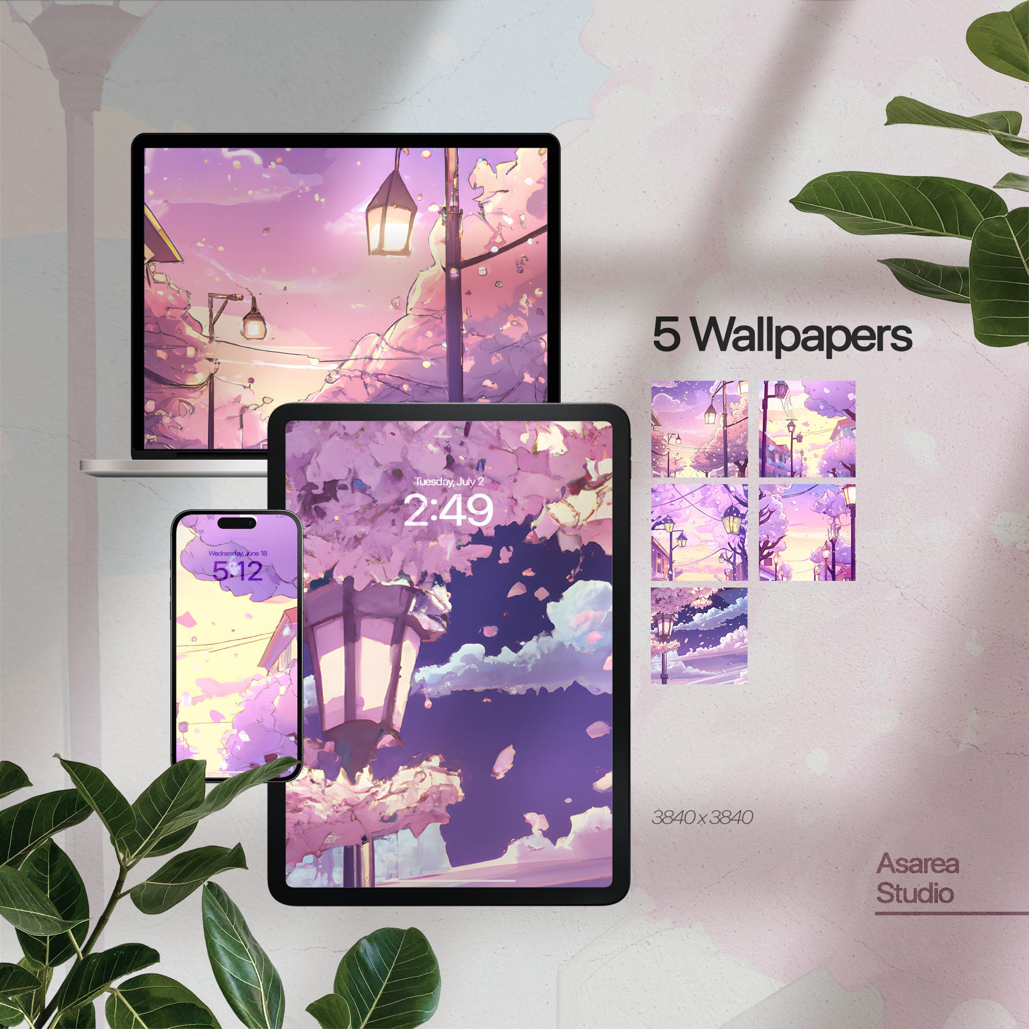 Purple aesthetic wallpaper for iPad/laptop by ashkittycat on DeviantArt