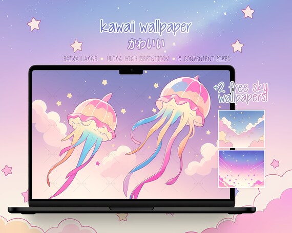 Dark Pink Clouds Wallpaper Kawaii Wallpaper Lofi (Download Now) 