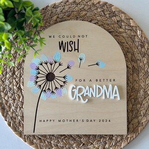 Personalized Mother&#39;s Day DIY Fingerprint Sign: Unique Gift for Mom, Grandma, Stepmom from Kids