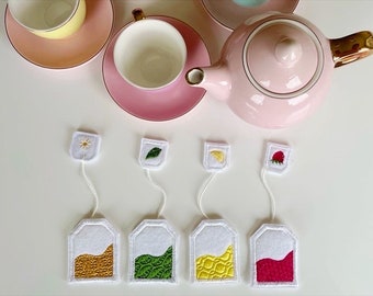 Montessori Felt Tea and Cookies Set, Pretend Tea and Cookies Set, Preschool Tea and Cookies Felt Toy