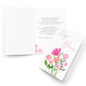 Soutien à la FIV Blossoming Hope Carte de vœux