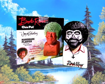 Bob Ross Gothic Chia Pet