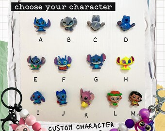 Custom Lilo and Stitch Keychain - You Choose!