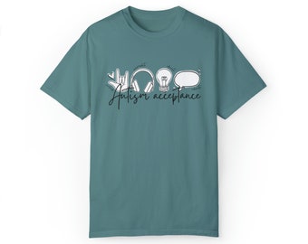 Autism Acceptance Adult Comfort Colors T Shirt