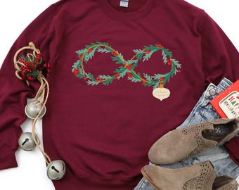 Autism Acceptance Garland Infinity Sweatshirt