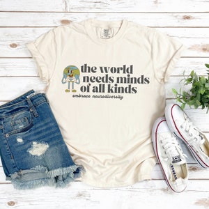 Minds of All Kinds Retro Fall Adult Comfort Colors T Shirt