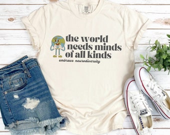Minds of All Kinds Retro Fall Adult Comfort Colors T Shirt