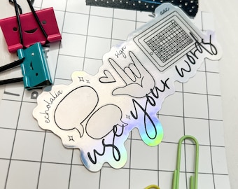 Use Your Words Sticker