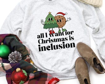 Inclusion Christmas Sweatshirt