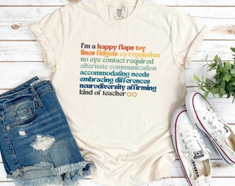 Neurodiversity Affirming Teacher T Shirt