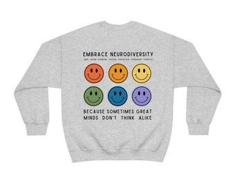 Embrace Neurodiversity Universe Adult Crewneck Sweatshirt