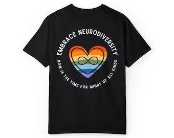 Neurodiversity Heart Adult Comfort Colors Tee