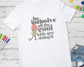 Inclusive Icecream Kids T Shirt