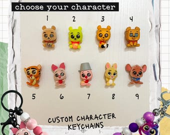 Custom Winnie The Pooh Doorable Keychain - You Choose!