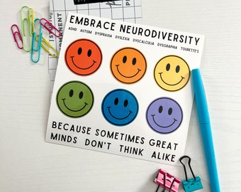 Embrace Neurodiversity Bumper Sticker